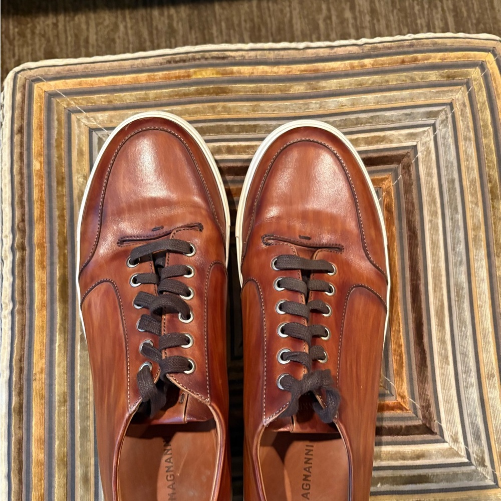 Magnanni Men's Brown Leather Shoes